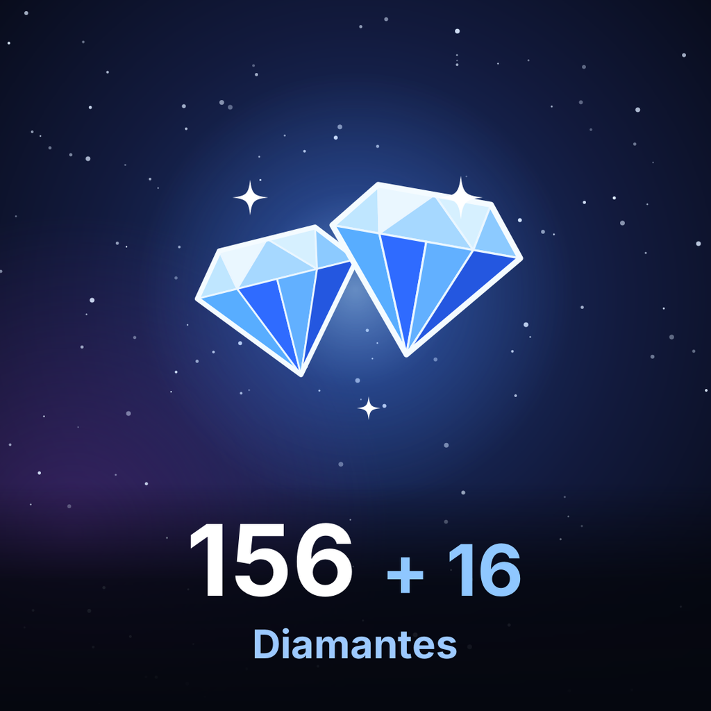 Recarga Mobile Legends - 156 + 16 Diamantes