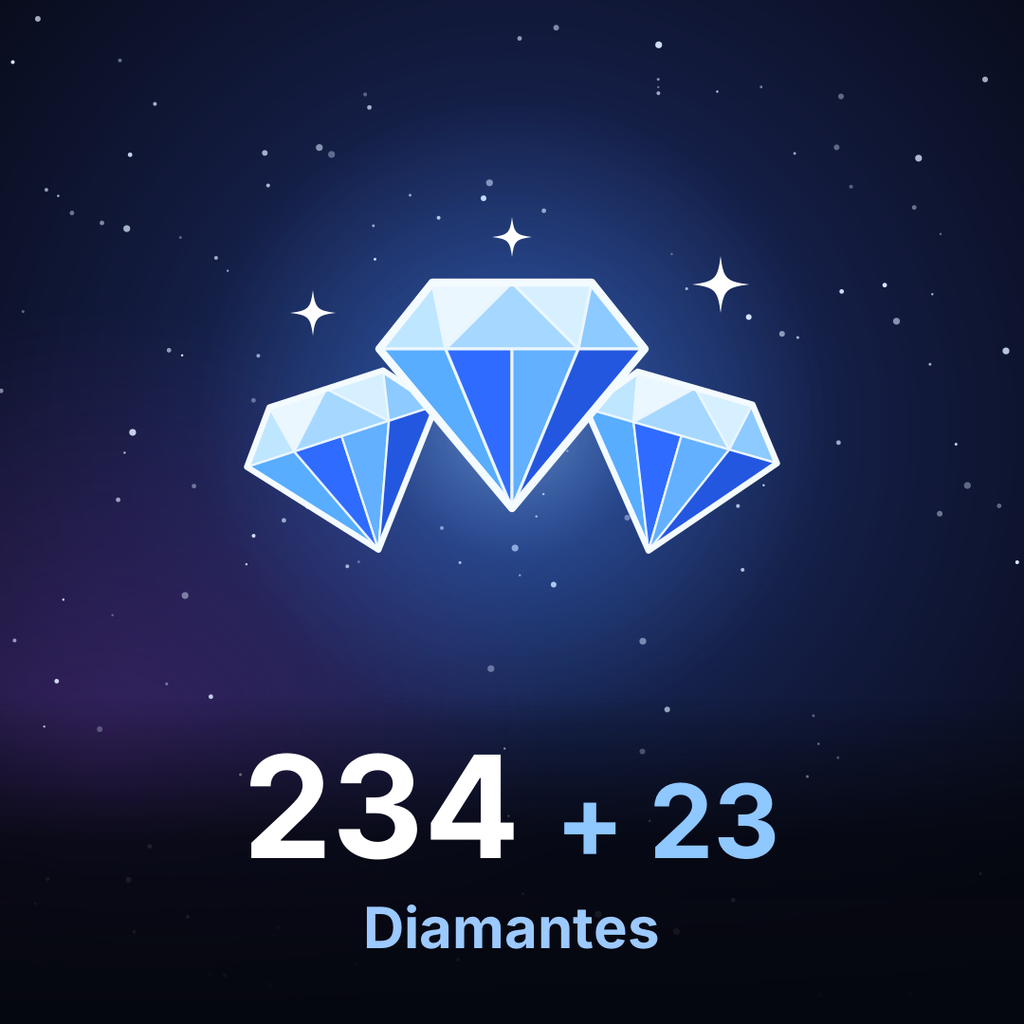 Recarga Mobile Legends - 234 + 23 Diamantes