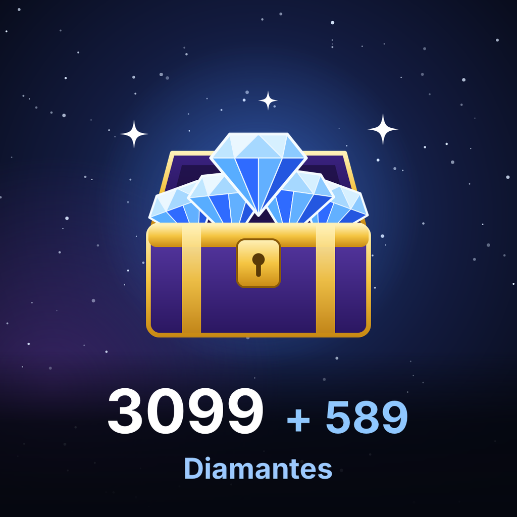 Recarga Mobile Legends - 3099 + 589 Diamantes