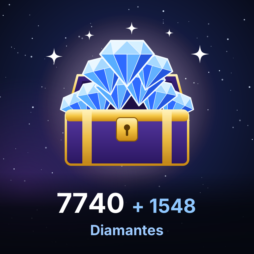 Recarga Mobile Legends - 7740 + 1548 Diamantes