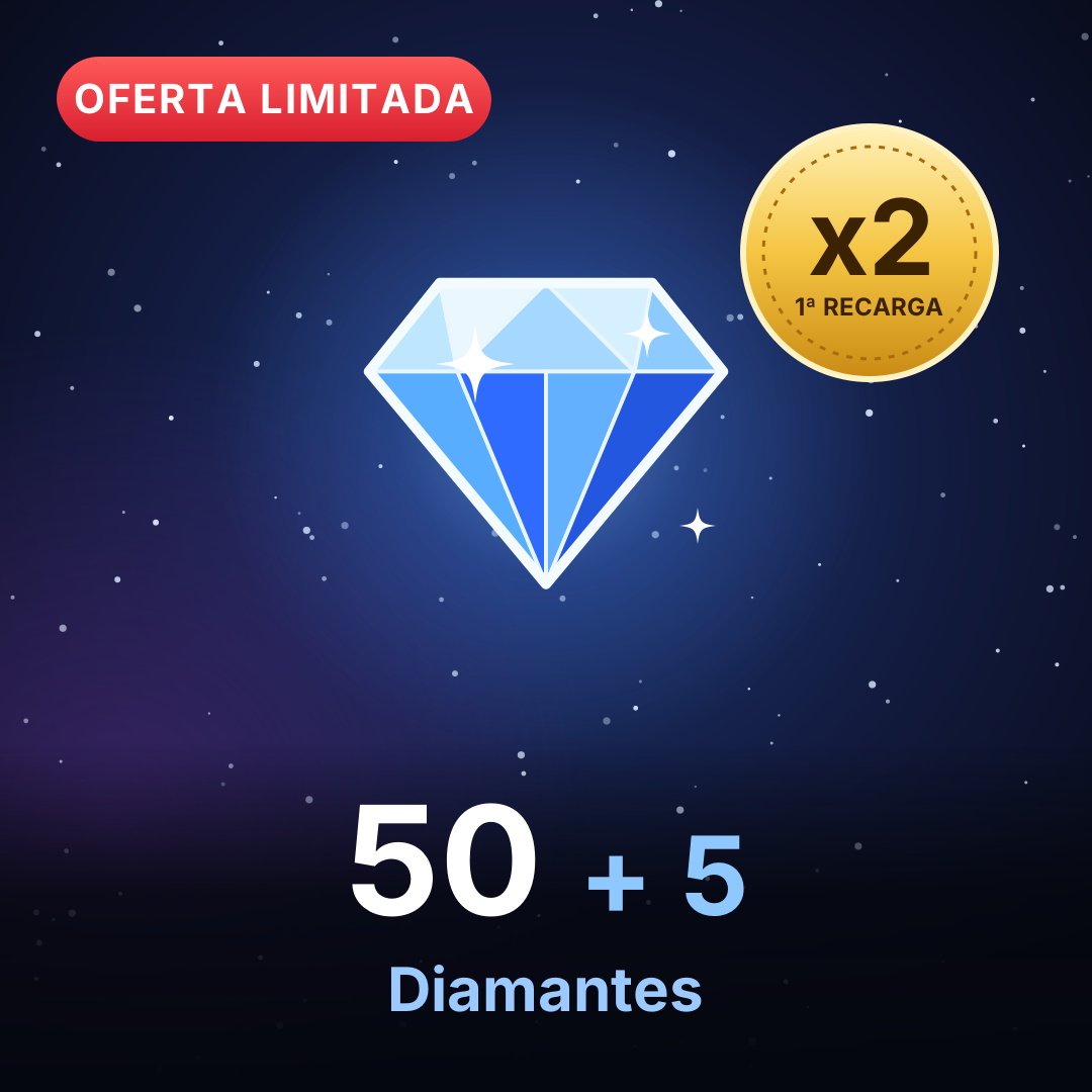 Recarga Mobile Legends - 50 + 5 Diamantes oferta x2 primera recarga