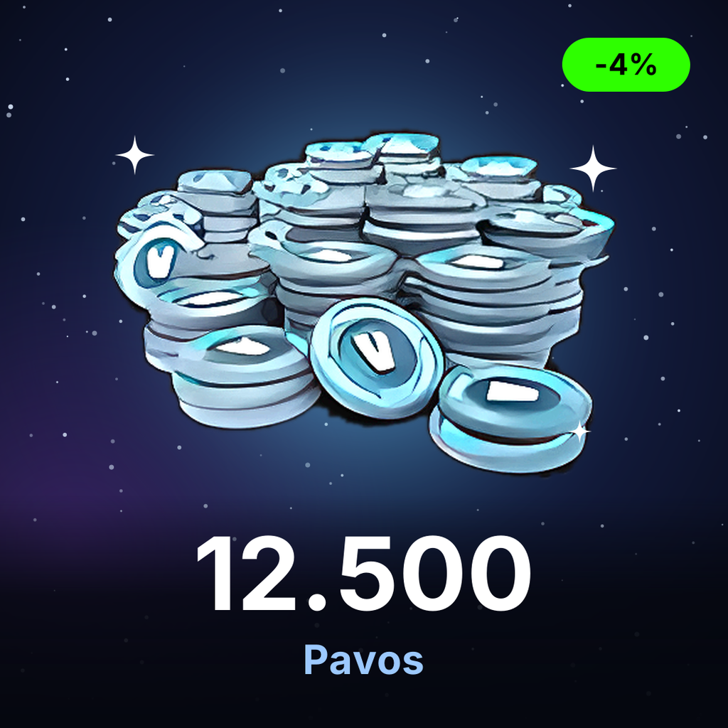 Recarga Fortnite PC - 12.500 Pavos (V-Bucks)