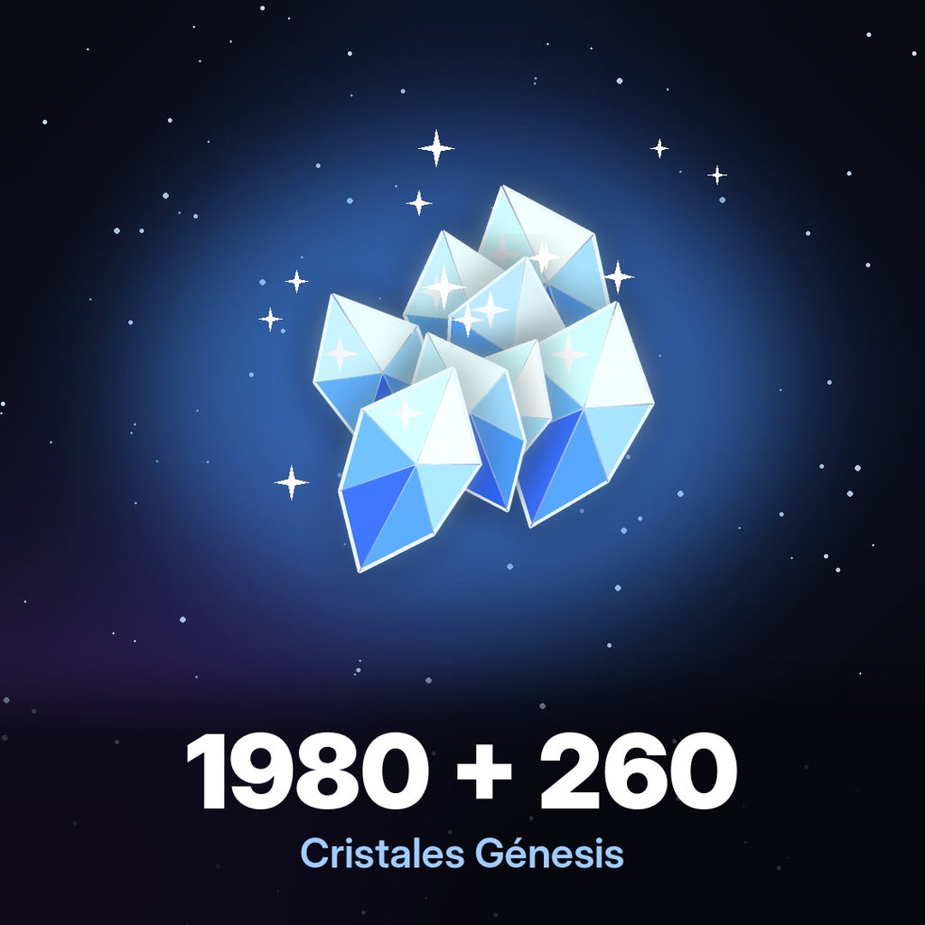 Recarga Genshin Impact - 1980 + 260 Cristales Génesis