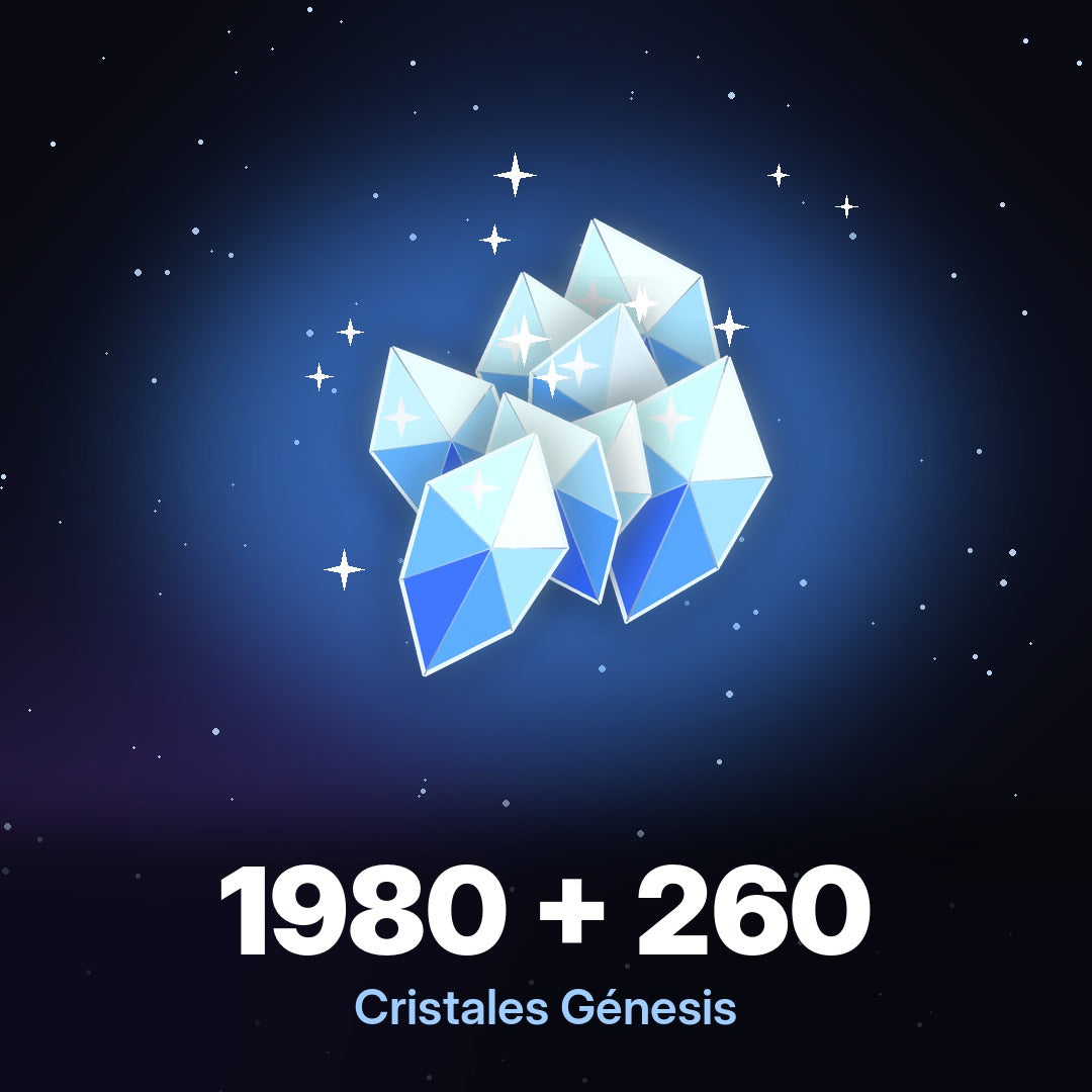 Recarga Genshin Impact - 1980 + 260 Cristales Génesis