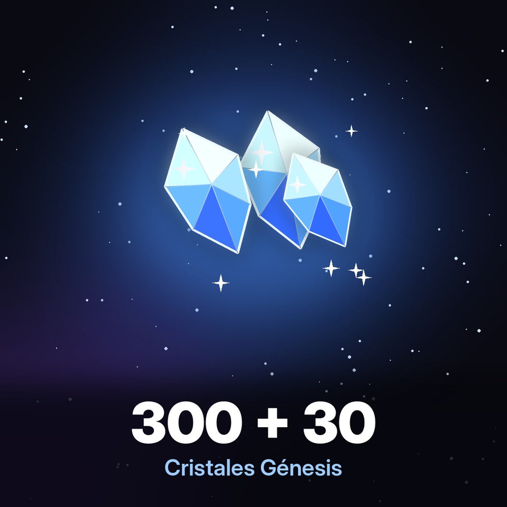 Recarga Genshin Impact - 300 + 30 Cristales Génesis