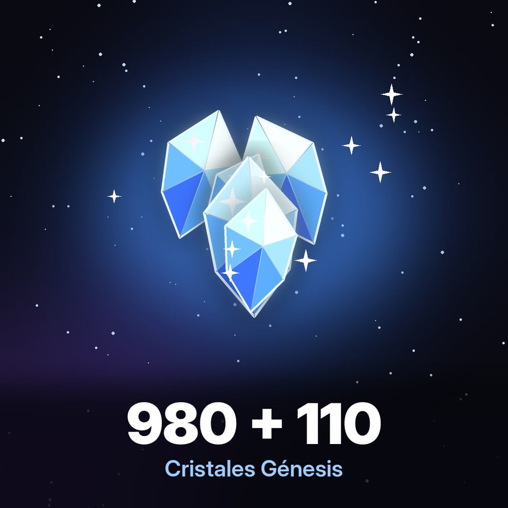 Recarga Genshin Impact - 980 + 110 Cristales Génesis