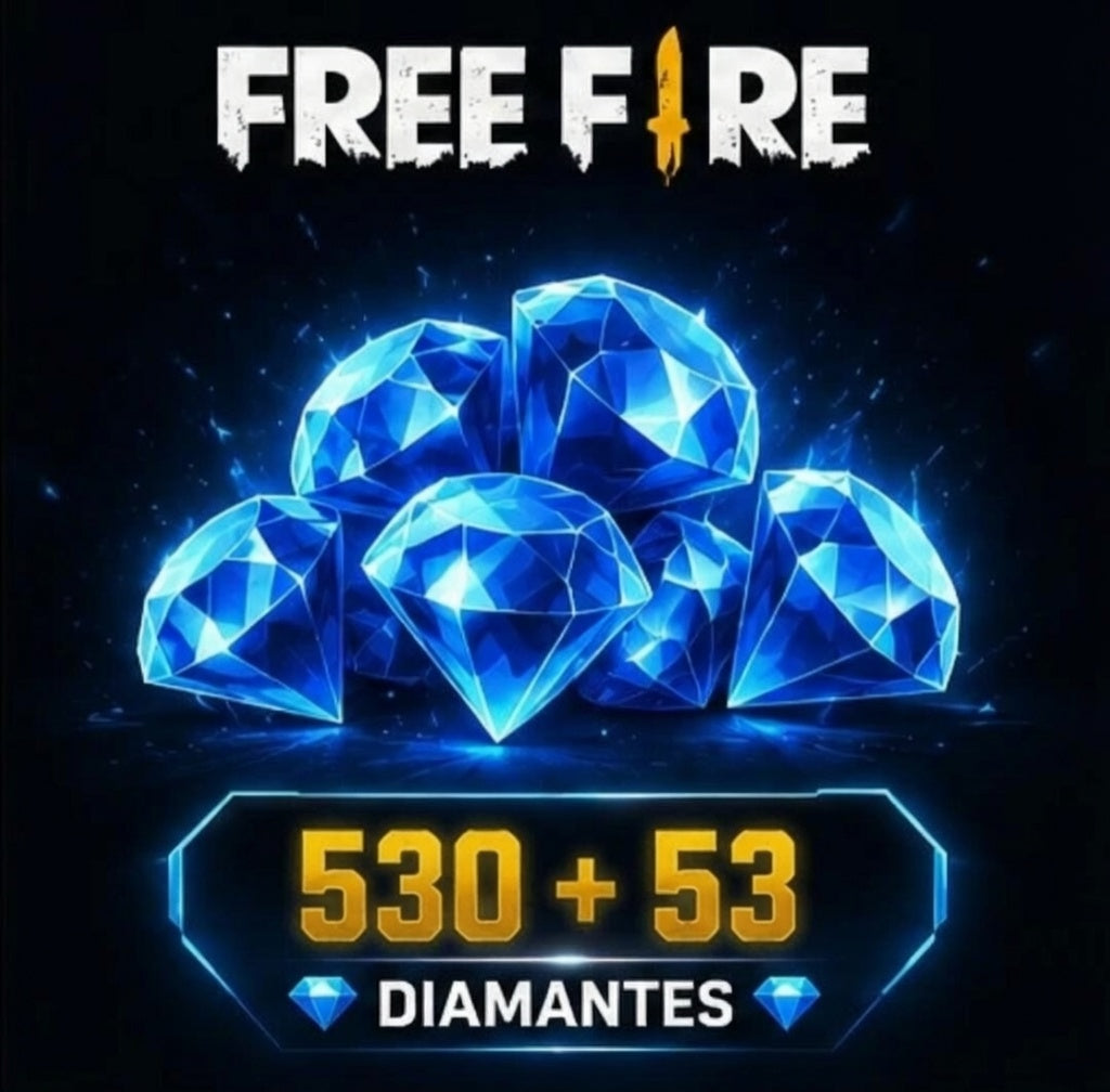 Recarga Free Fire - 530 + 53 Diamantes