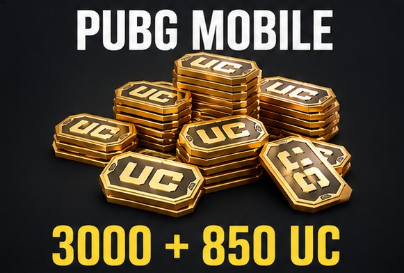 Recarga PUBG Mobile - 3000 + 850 UC