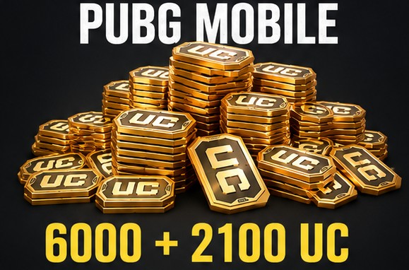 Recarga PUBG Mobile - 6000 + 2100 UC