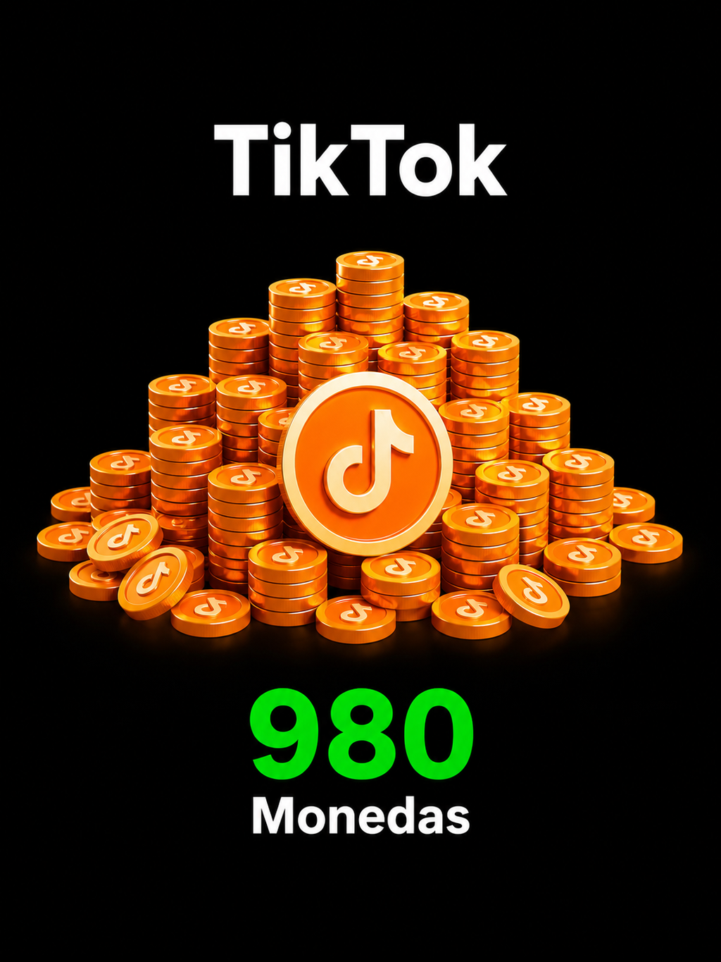Recarga TikTok - 980 Monedas
