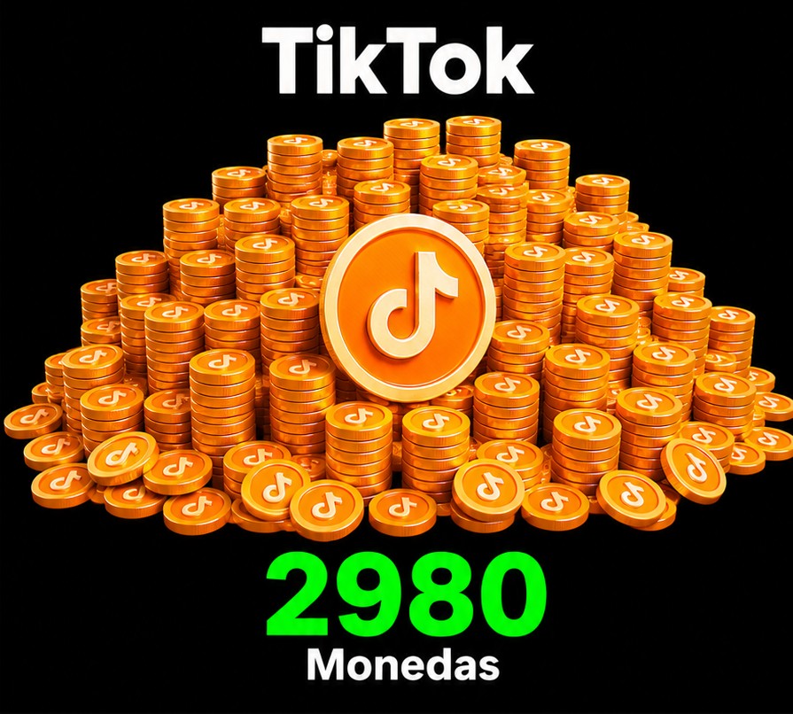 Recarga TikTok - 2980 Monedas