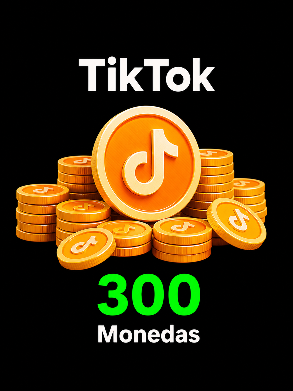Recarga TikTok - 300 Monedas