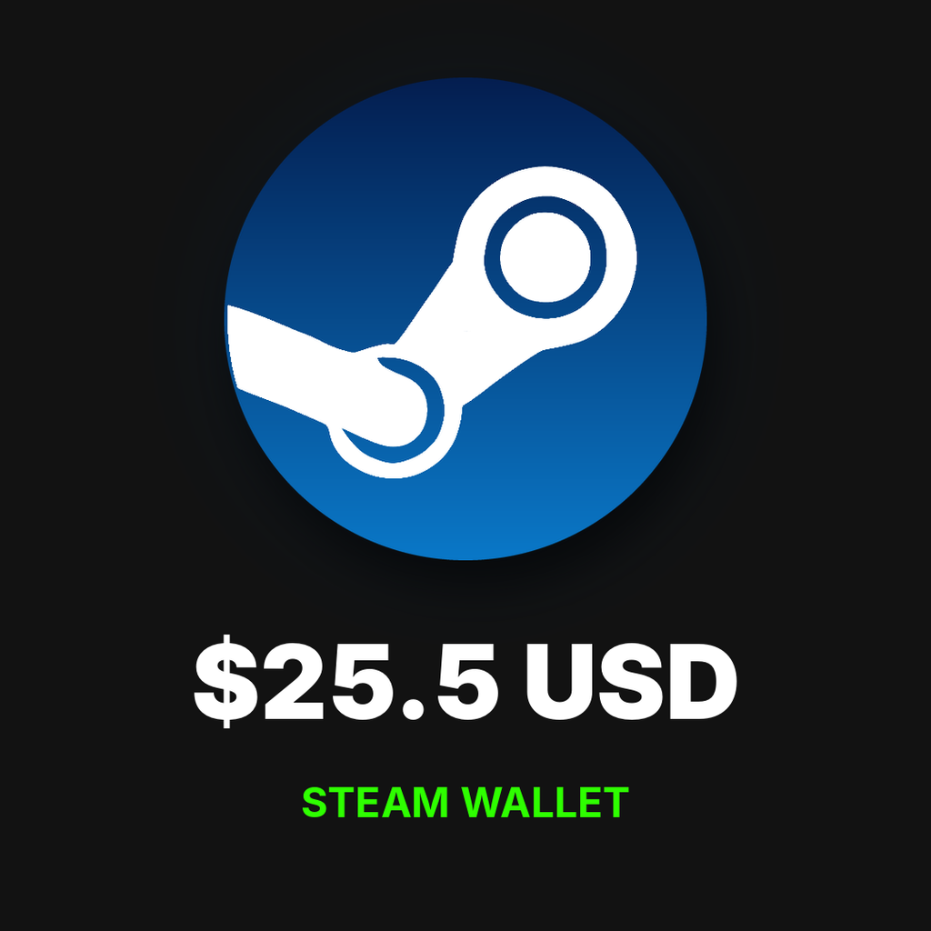 Steam Gift Card 25.5 USD