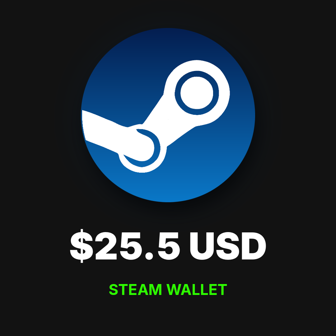 Steam Gift Card 25.5 USD