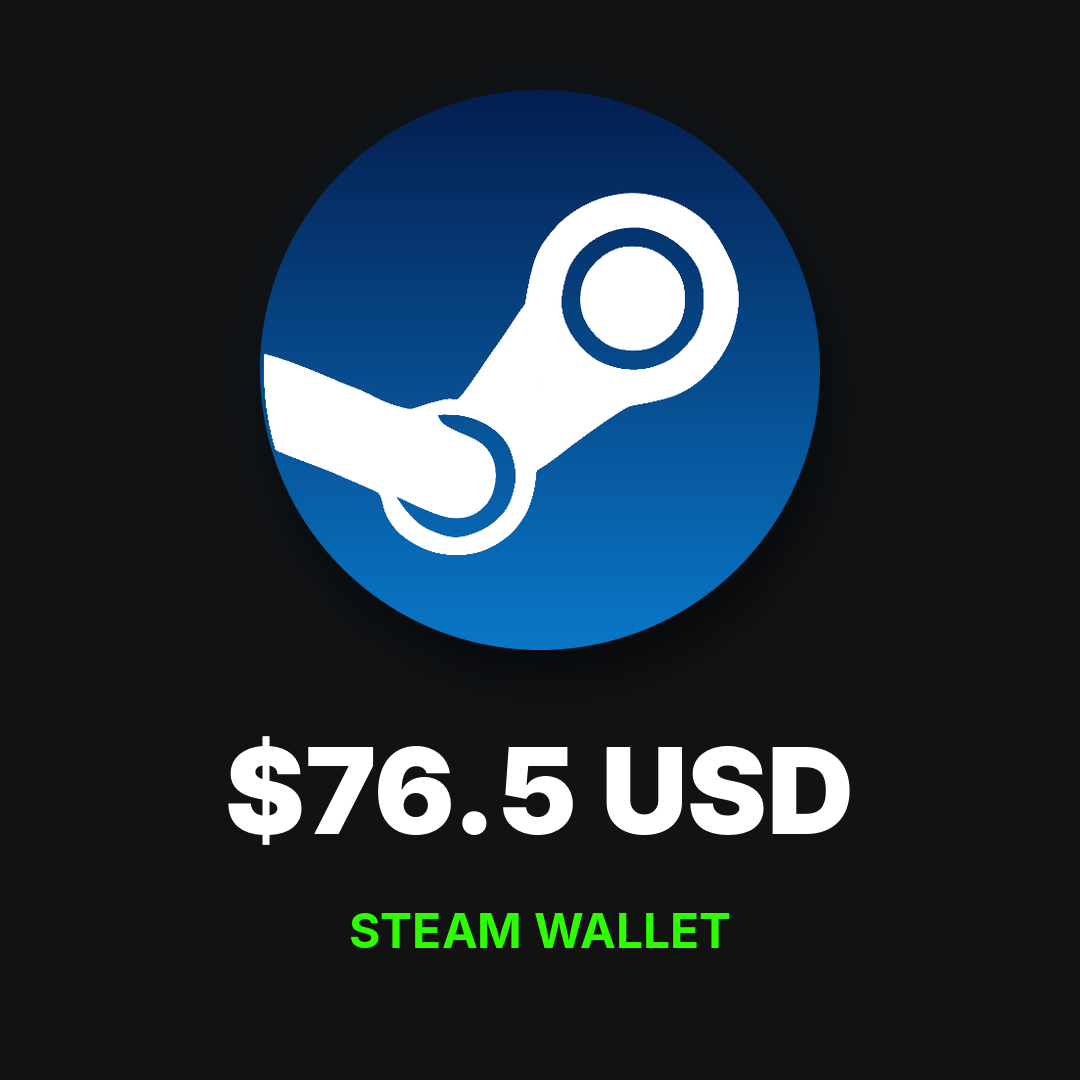 Steam Gift Card 76.5 USD